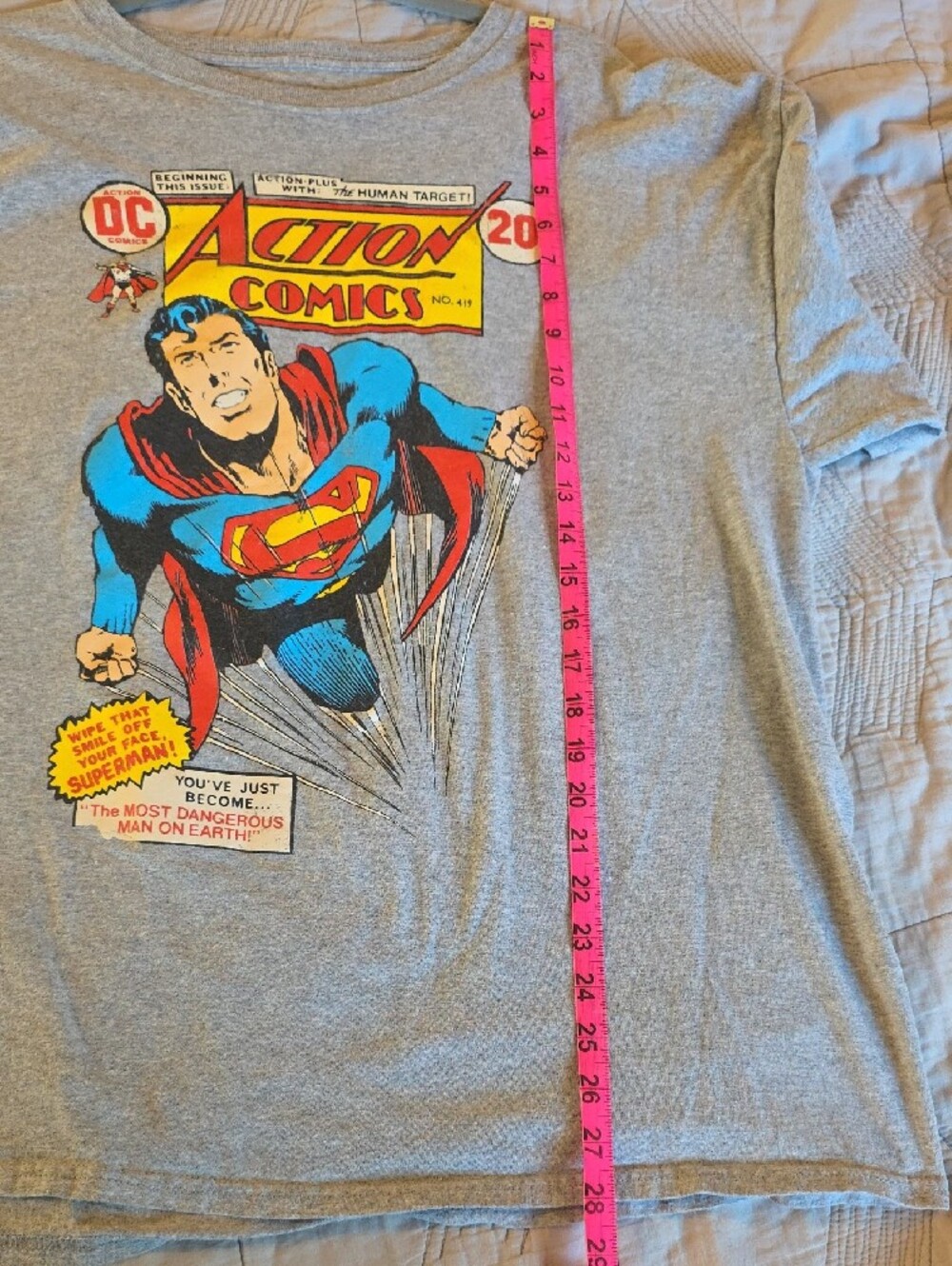 DC Superman Graphic Tee - Gray and Black - Picture 6 of 6